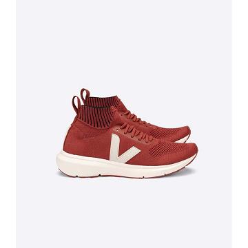 Red Men's Veja V-KNIT RICK OWENS MID Shoes | AU 289PJJ